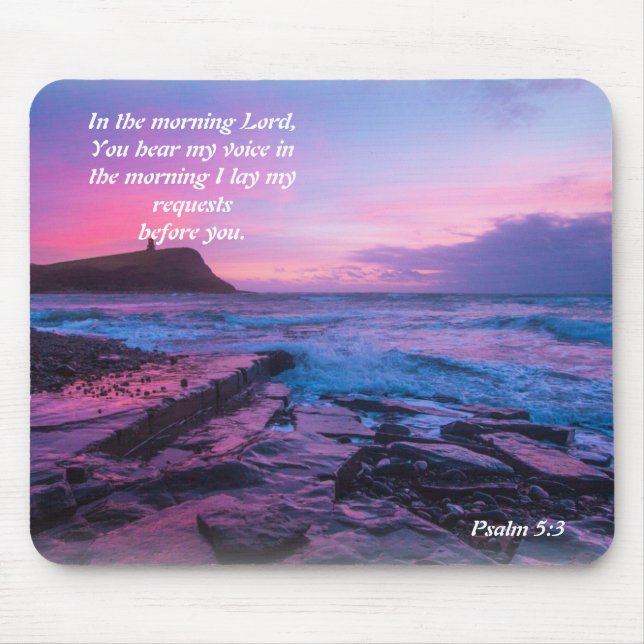 In the Morning I lay my Requests Mouse pad (Front)