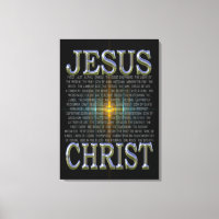 In the Name of Jesus Christ Canvas Print