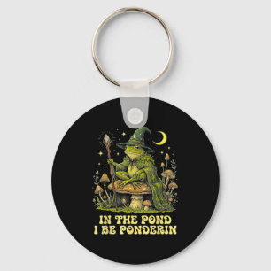 In The Nd I Be Nderin Funny Wise Frog Wizard Meme  Key Ring