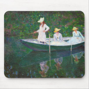 In the Norwegian Boat at Giverny Claude Monet Mouse Pad