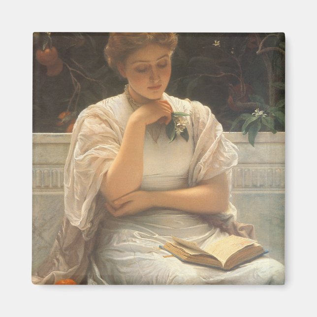 In the Orangery by Charles Edward Perugini Magnet (Front)