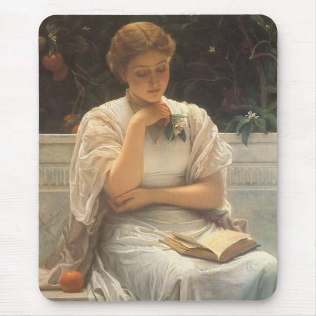In the Orangery by Charles Edward Perugini Mouse Pad (Front)