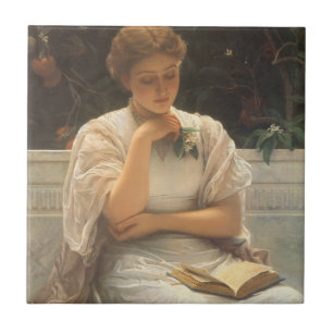 In the Orangery by Charles Edward Perugini Tile