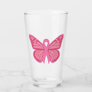 In The Pink Butterfly Glass