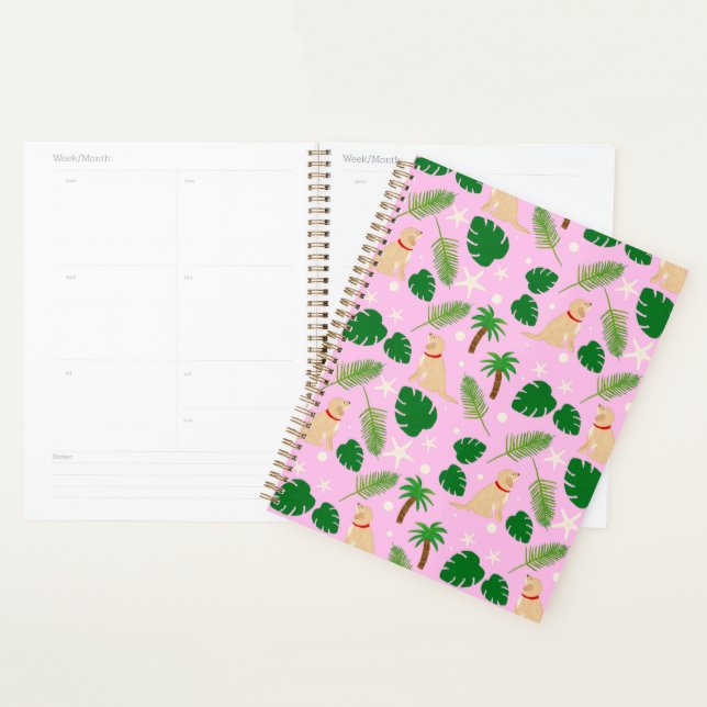 In the Pink Golden Retriever Planner (Display)