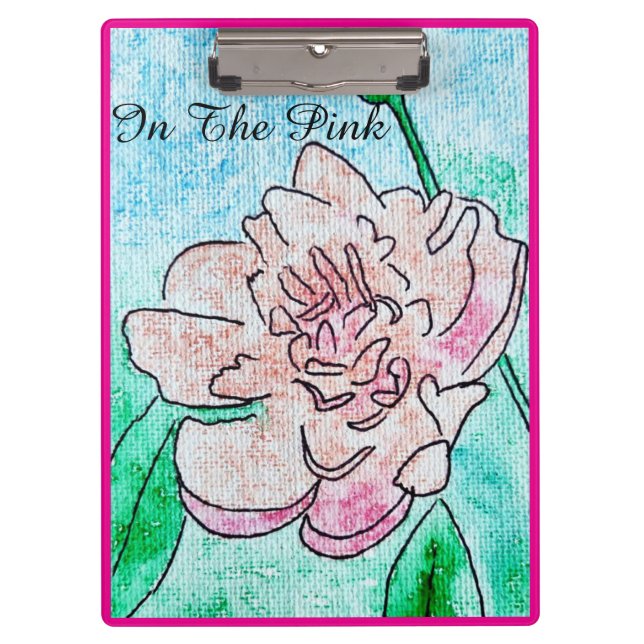 In the Pink Peony   Clipboard (Front)
