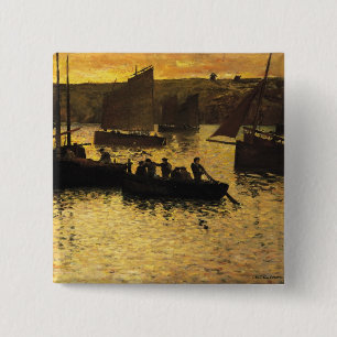 In the Port, 1895 15 Cm Square Badge