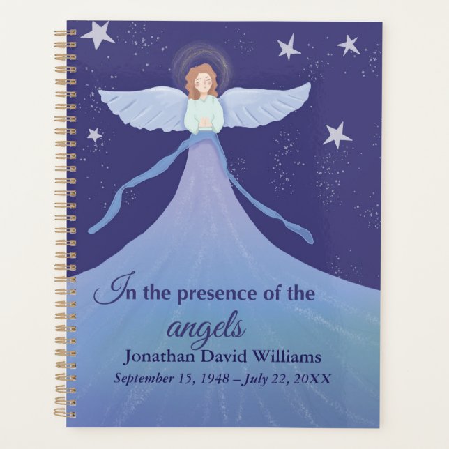 In the Presence of the Angels – Heavenly Remembran Planner (Front)
