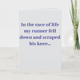 "In the race of life..." #2 Joke (Any)  Card