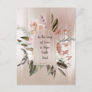 In the Ring of Love Watercolor Postcard
