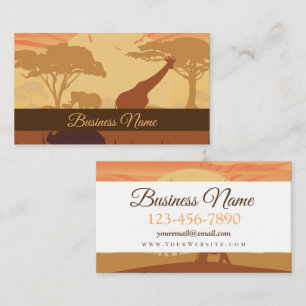 In The Safari Business Card