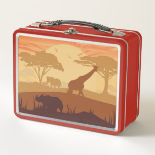 In The Safari  Metal Lunch Box
