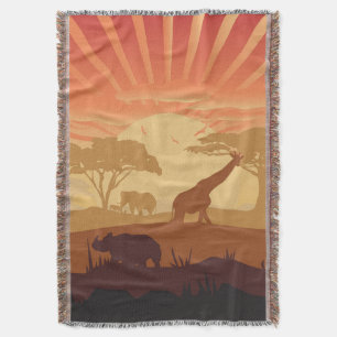 In The Safari Throw Blanket