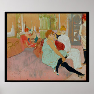 In the Salon at the Rue des Moulins, 1894 Poster