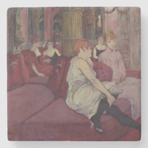 In the Salon at the Rue des Moulins, 1894 Stone Coaster