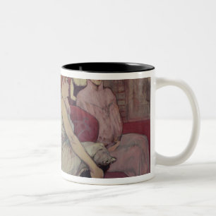 In the Salon at the Rue des Moulins, 1894 Two-Tone Coffee Mug