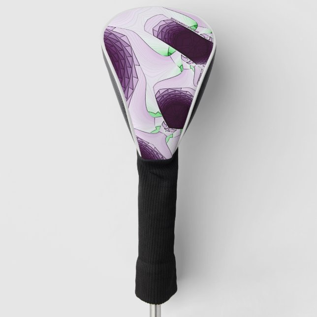 In the shade of colour Violet Golf Head Cover (Front)