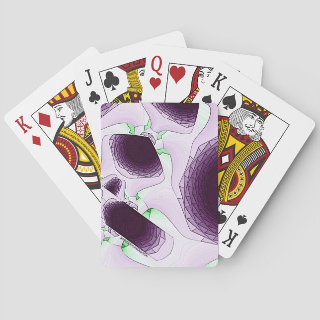 In the shade of colour Violet Playing Cards (Back)
