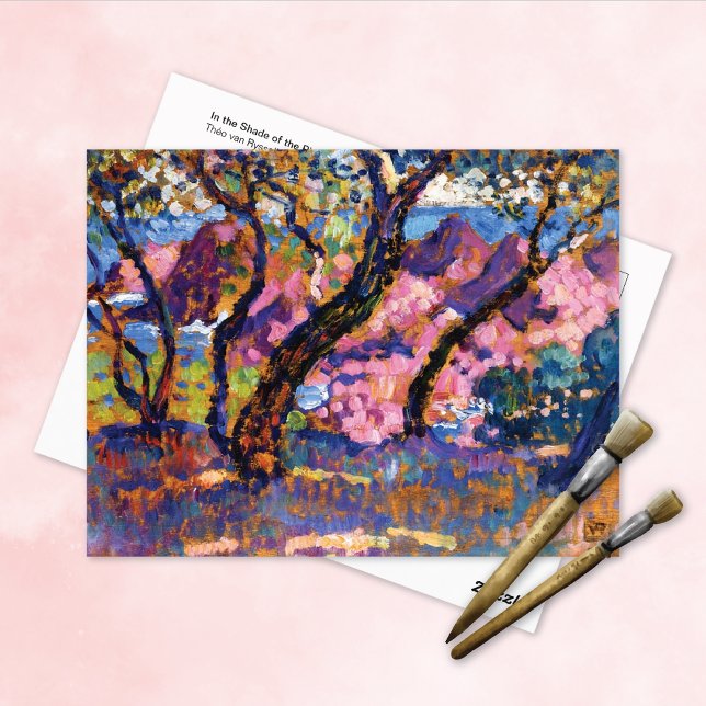 In the Shade of Pines Théo van Rysselberghe  Postcard (Creator Uploaded)