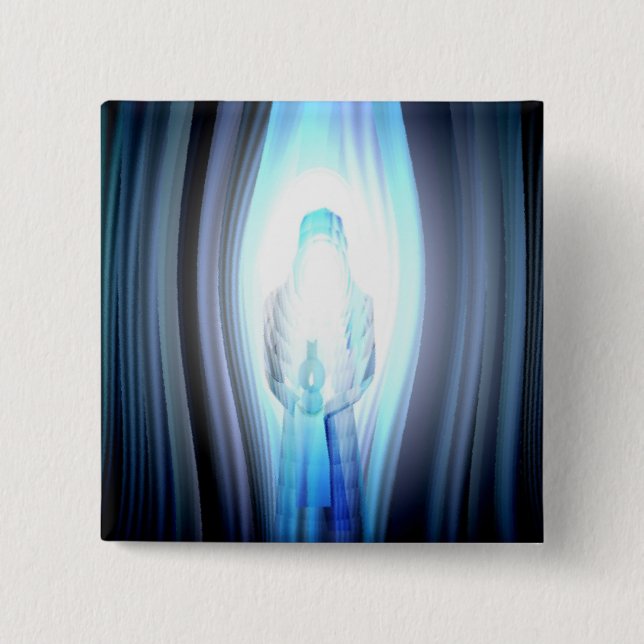 In the Shadow, In the Light 15 Cm Square Badge (Front)