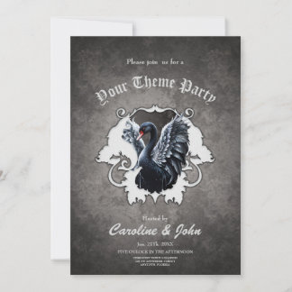In the shadow of elegance: A black swan. Invitation