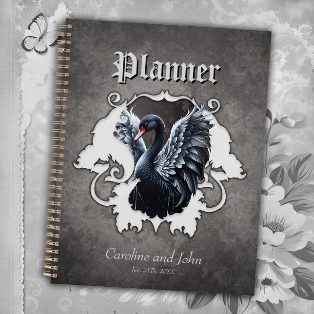 In the shadow of elegance: A black swan.  Planner (Creator Uploaded)