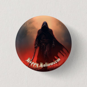 In the shadow of the Grim Reaper - Halloween Butto 3 Cm Round Badge