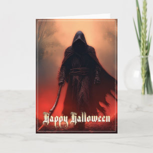 In the shadow of the Grim Reaper - Halloween Card
