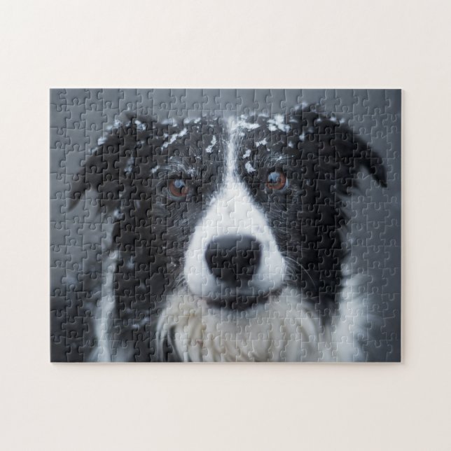 In The Snow Dog Jigsaw Puzzle (Horizontal)