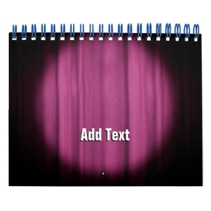 In the Spotlight Centre Stage Curtain Background Calendar