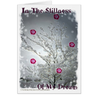 In the stillness of my dream