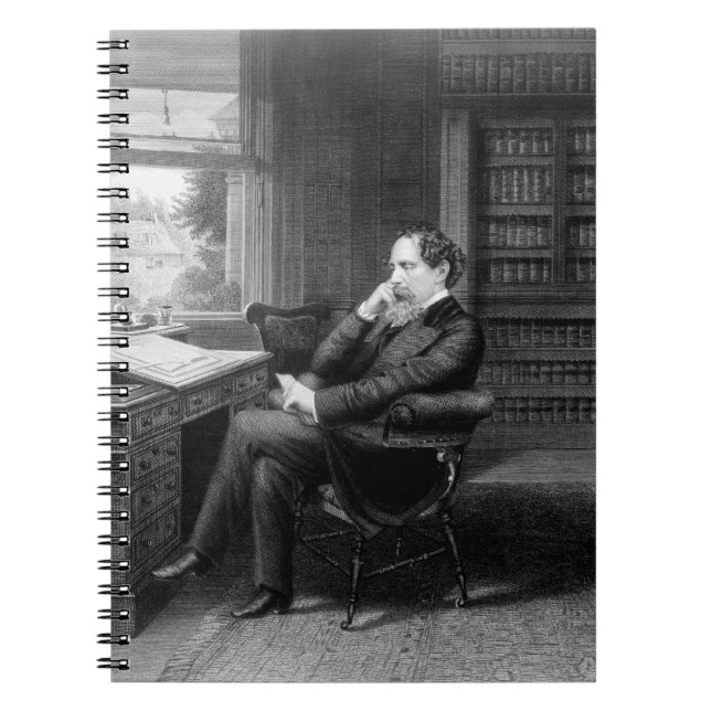 In the Study of Charles Dickens Spiral Notebook (Front)