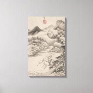 In the Style of Various Old Masters   B&W Canvas Print