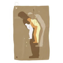 "In The Swing" Left Handed Golf Towel