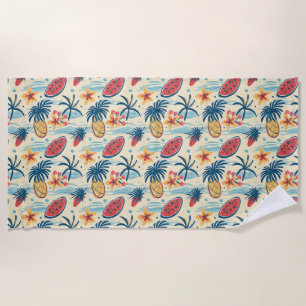 In The Tropics, Time Seems To Slow Down Beach Towel
