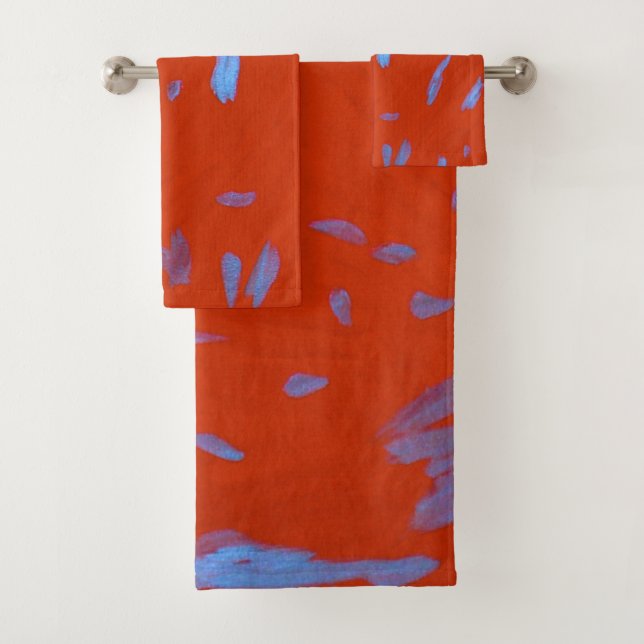 In The Volcano Bath Towel Set (Insitu)