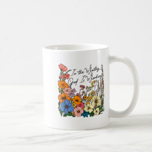 In The Waiting God Is Working Funny Christian Coffee Mug