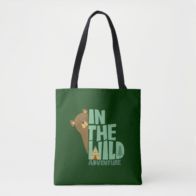 In The Wild Adventure Bear Tote Bag (Front)