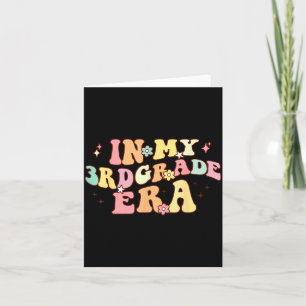 In Third Grade Era Retro Back To School Teacher Card