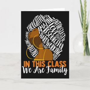 In This Cl We Are Family Black History Month Te T  Card