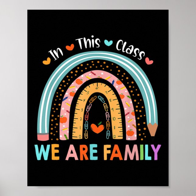 In This Cl We Are Family Student Back To School  Poster (Front)