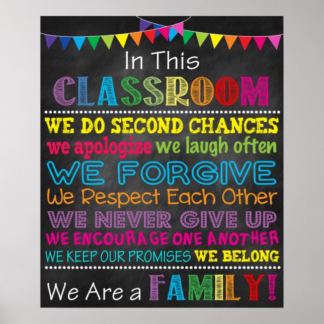 In This Classroom Printable Poster (Front)