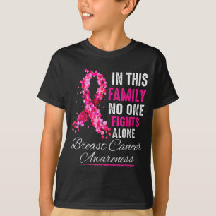 In This Family Fight Alone Breast Cancer Awareness T-Shirt