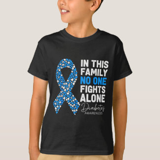 In This Family Fight Alone Diabetes Awareness T-Shirt