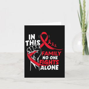 In This Family Fight Alone Heart Disease Awareness Card