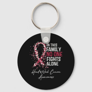 in This Family Fights Alone Head Neck Cancer Key Ring