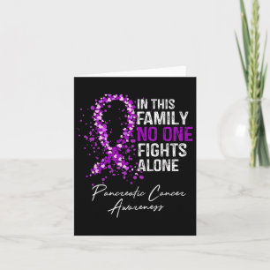 In This Family Fights Alone Shirt Pancreatic Cance Card