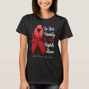 In This Family No One Fight Alone Heart Disease T-Shirt