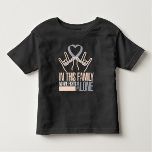 In this family no one fight diabetes awareness toddler T-Shirt