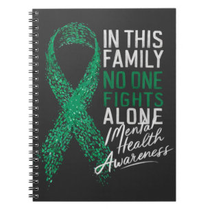In This Family No One Fights Alone Mental Health Notebook